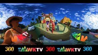 360/ VR  MELBOURNE LUNA PARK AND TRAM TaawkTV Travel Family