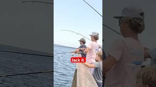 What did he do wrong?? #fishing #fail #pier #saltwater #tarpon #bigfish #school #beach