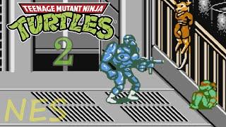 Teenage Mutant Ninja Turtles 2 (NES Dendy 8bit) - Full Walkthrough Longplay no commentary