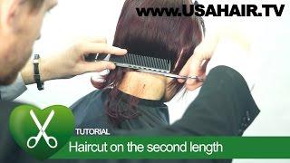 Haircut on the second length. parikmaxer TV USA