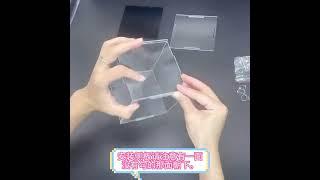 222 Size Acrylic Display Case for Collectibles Assemble Clear Acrylic Box
