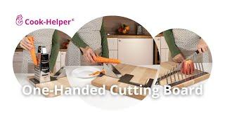 One-Handed Cutting Board, Grater and Peeler "Cook Helper"® . Adaptive Utensils for disabled.