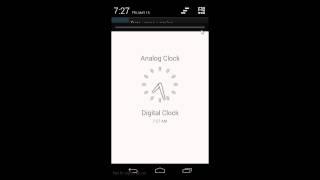 Android Analog and Digital Clock Demo