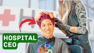 Dyeing the Hair of a HOSPITAL CEO | Dyessecting Careers