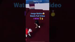 Jenga ROBLOX Game #shorts #roblox #jengagame