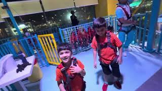 Awan Brothers in JoyZone for climb hiking and Zipline Riyadh Saudi Arabia