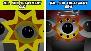 Incredibox Sprunki Mr. Sun Treatment Old Version vs. Mr. Sun Treatment New Version