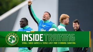 Small sided games & tense last man standing shooting ️ | MD-1 Inside Training