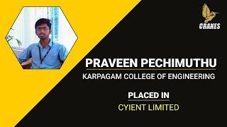 Cranes Varsity Learner Success Story I Praveen S Success Story