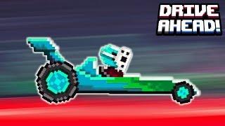 DRIVE AHEAD a Mad RACING Game like a cartoon CRAZY RACING JOBS on machines and wheelbarrows