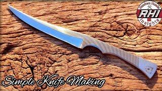 Antique Rusty File Into A Sharp Knife - United States Restoration