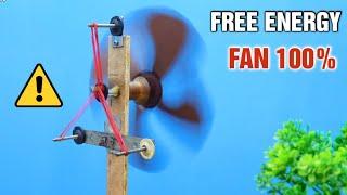 Self Running Free Energy Fan Device 100%. How to make free energy fan at home