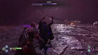 God of War Ragnarok: Mimir Roasts Odin During Battle.