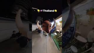 Thailand und goPro 360° funny video . camera holder in mouth