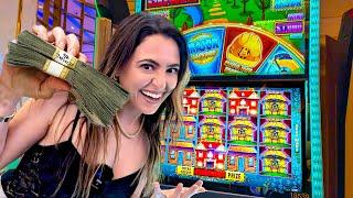 HOTTEST SLOT MACHINE in Vegas Won't Stop Giving Bonus Games!!