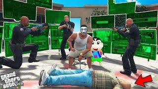 Franklin The Hacker Took Revenge From Police With Shinchan In GTA 5!