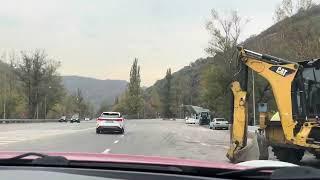 Almaty road trip. Дороги нашего города.Едем вниз с Медео. Осень 2024 #kazakhstan #roads #almaty