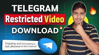 Telegram restricted content download | How to save restricted content in Telegram