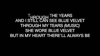 BOBBY VINTON-BLUE VELVET (lyrics)