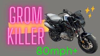 Motorcycle Engine Swap - 2022 XPRO Vader Grom Clone ZS190 Upgrade