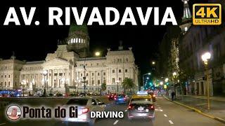 【4K】BUENOS AIRES de noche [Av. Rivadavia] invierno 2023 #driving  City TOUR virtual - ARGENTINA