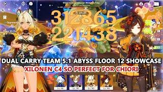 Xilonen C4 So Perfect for Chiori : Dual Carry Team 5.1 Abyss Floor 12 Showcase