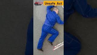 Unsafe Act- Ladder Safety  #safetyfirst #laddersafety #viralvideo