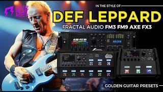 Def Leppard style Fractal FM3 FM9 Axe-Fx3 Liveplayrock guitar presets #liveplayrock #80s #defleppard