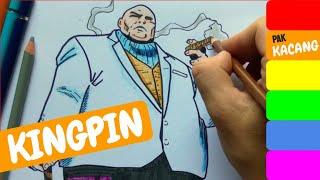 KINGPIN! How to draw Kingpin from Hawkeye, Daredevil, Spider-man /// Pak Kacang