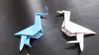 how to make paper Crane  Easy morgina paper crafts