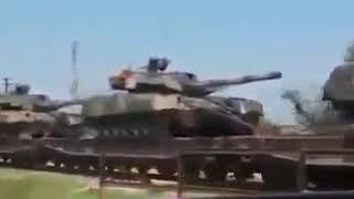 Pakistan tanks transported to India border