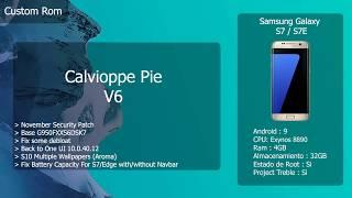 Rom Calvioppe Pie 6.0 - Android 9.0 - Samsung Galaxy S7/S7Edge