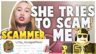 Lil Tay WANTS My ROBLOX Account!? (CALLED BY THE SCAMMER!!) - Linkmon99 ROBLOX