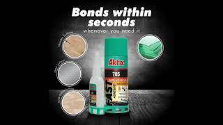 Akfix Universal Fast Adhesive (CA Glue with Accelerator) - Universal Applications