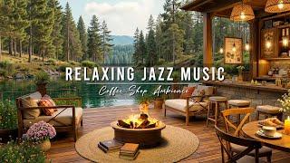 Smooth Jazz Instrumental Music for Stress Relief  Cozy Porch Ambience with Jazz Relaxing Music
