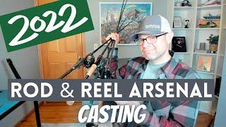 HIGH END BASS Rod & Reel Arsenal!! My 2022 Baitcasting lineup!