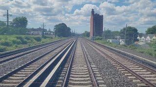 4K/60p: LIRR M3 Front Window Hillside Facility to Penn Station