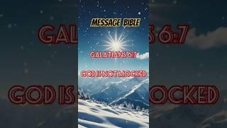 Galatians 6:7 MSG bible: Do not be mislead for God is not mocked #bible #hillsong #christian