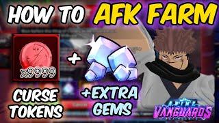 HOW TO AFK FARM CURSE TOKENS IN SUKUNA BOSS EVENT UPDATE 1.1 | Anime Vanguards