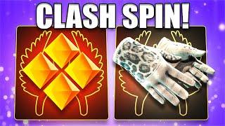 GOLD TOP ITEM CLASH SPIN GLOVES! (CLASHGG)