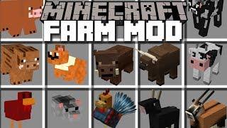 Minecraft FARM ANIMALS MOD / HELP BUILD YOUR BARN AND LET THE ANIMALS SURVIVE!! Minecraft