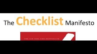 How to be a professional - The Checklist Manifesto by Atul Gawande - Book review