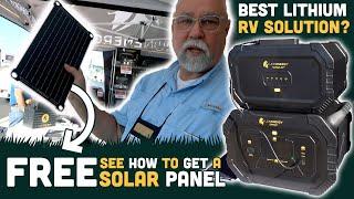 Best RV Lithium Battery Hershey Show 2024 (FREE SOLAR PANEL!)