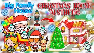 Christmas Big Family Home  How To Decorate Aesthetic Toca Boca House Ideas ️Toca Life World