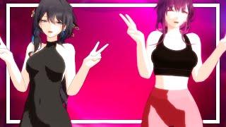 Ruan Mei and Kafka MMD Dance 【 Honkai Star Rail 】【60 FPS 】【 4k 】【 MMD 】