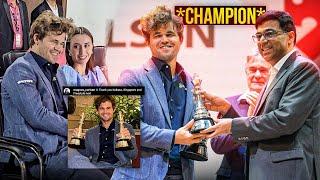 Behind the scenes of Magnus Carlsen winning Tata Steel Chess India Blitz 2024