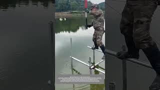 Hammer And Install Galvanized Steel Pipes To Build a fishing Platform