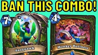 The Hearthstone Devs Have Gone BANANAS! Sasquawk OTK Combo!