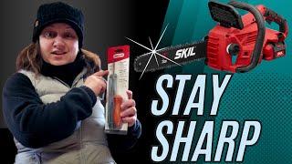 Sharpen a Chainsaw Yourself at Home in 5 Minutes!