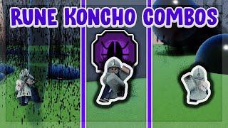  OP Rune Koncho One Shot Combos | Rune Koncho, Vengeance, Dio Senko Blade | Shindo Life Roblox